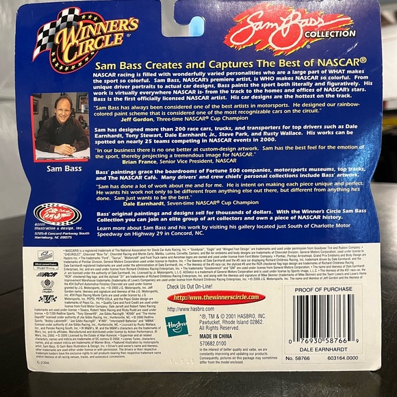 Nascar Die-Cast Car - Black and Yellow - Picture 5 of 7